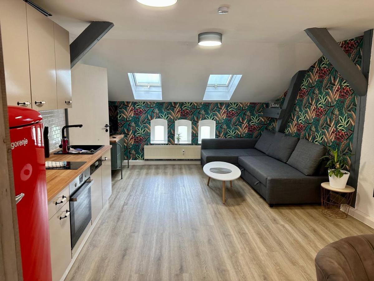 Apartment Zum Bunten Schmetterling Inkl. Parkplatz Erfurt Buitenkant foto